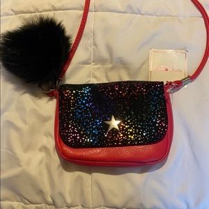 Pink purse with Colorful stars